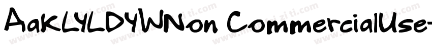 AaKLYLDYWNon CommercialUse字体转换